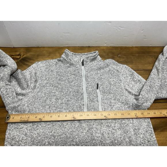 Woolrich Pullover 1/4 Zip Gray Sweater Long Sleeve Outdoor Men’s Size Medium - Picture 8 of 11